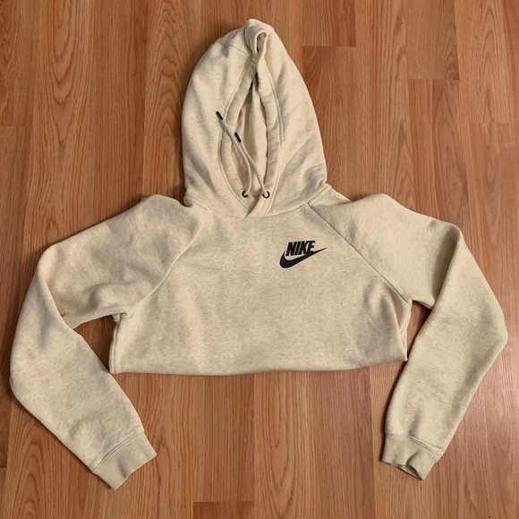 beige nike hoodie